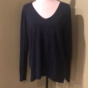Gap Navy Blue XL Spring V Neck Sweater